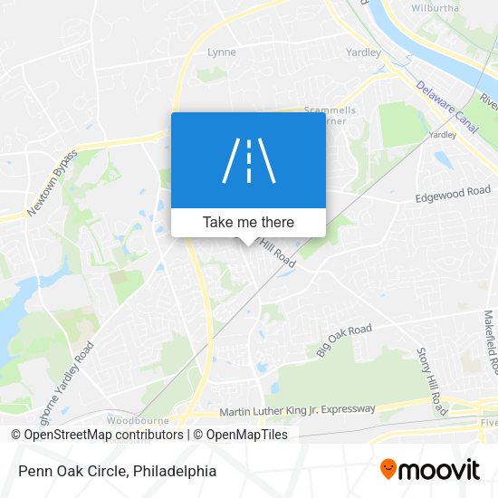 Penn Oak Circle map