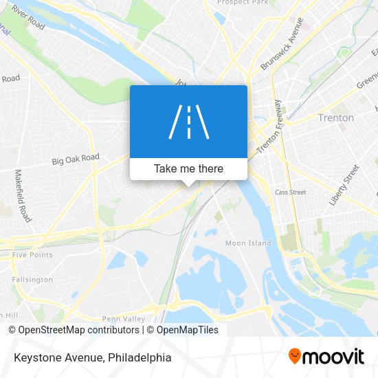 Mapa de Keystone Avenue
