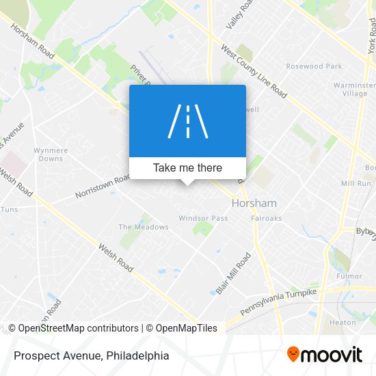 Prospect Avenue map
