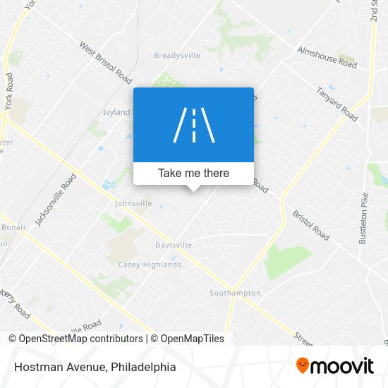 Hostman Avenue map