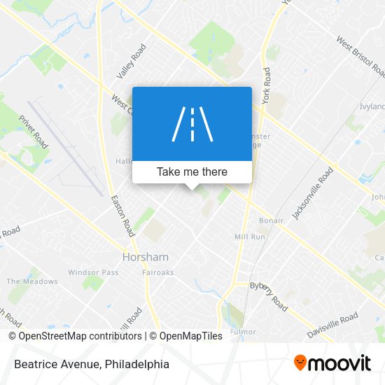 Mapa de Beatrice Avenue