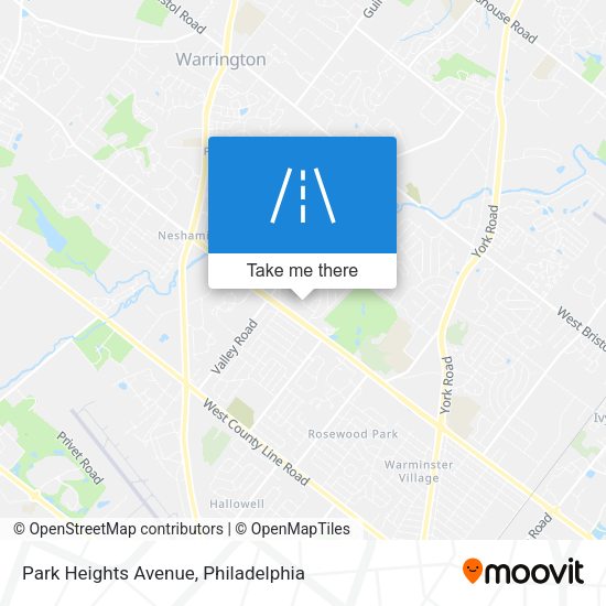Park Heights Avenue map