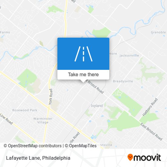 Mapa de Lafayette Lane
