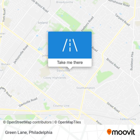Mapa de Green Lane
