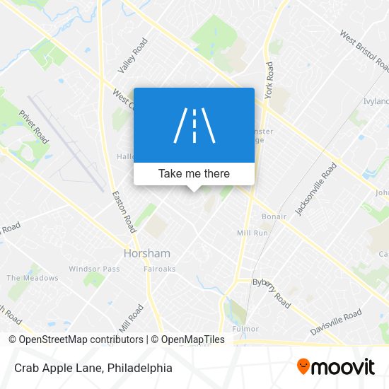 Mapa de Crab Apple Lane