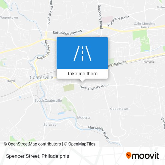 Spencer Street map
