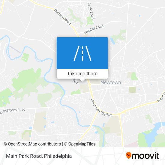 Main Park Road map