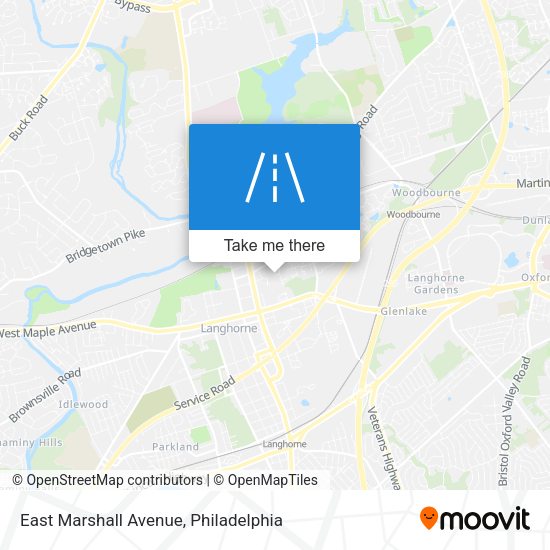 East Marshall Avenue map