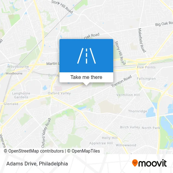 Adams Drive map