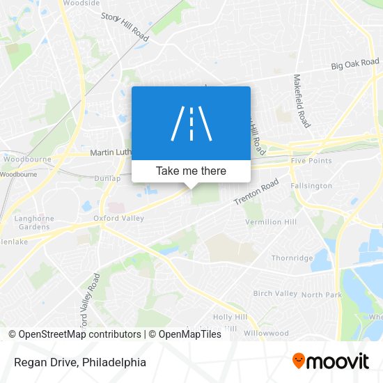 Mapa de Regan Drive