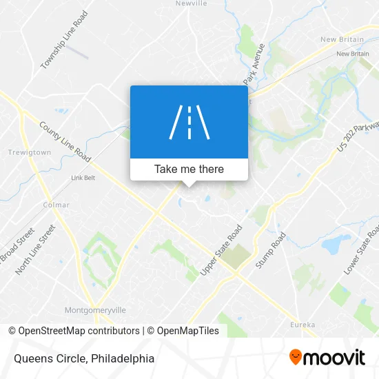 Queens Circle map