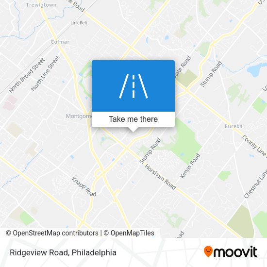 Ridgeview Road map