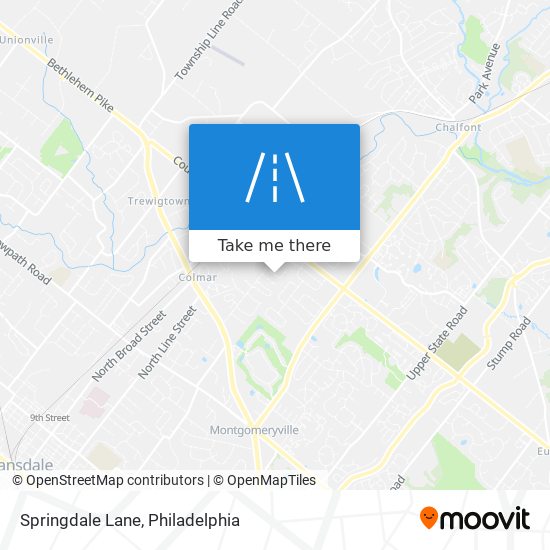 Springdale Lane map