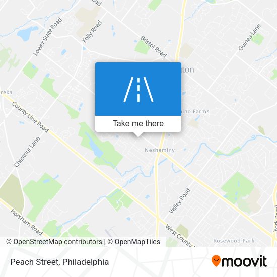 Mapa de Peach Street