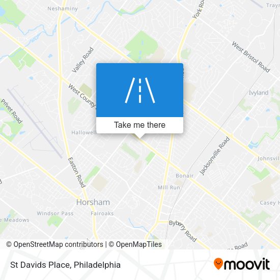 St Davids Place map