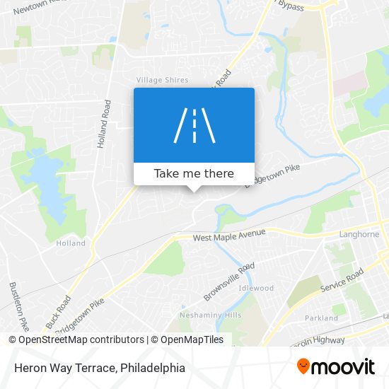 Heron Way Terrace map