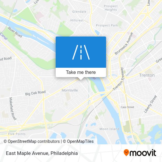 East Maple Avenue map