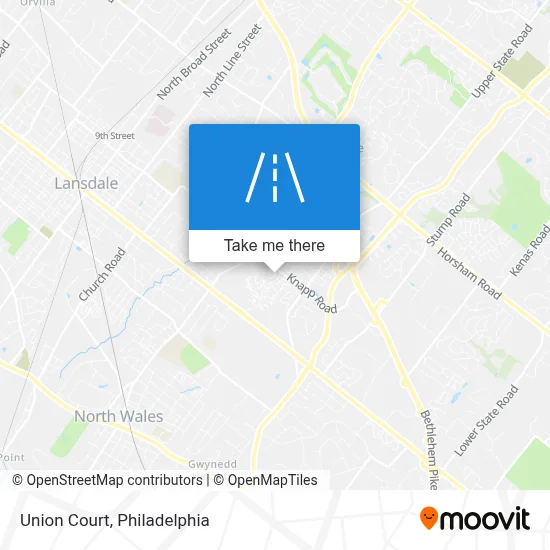 Union Court map