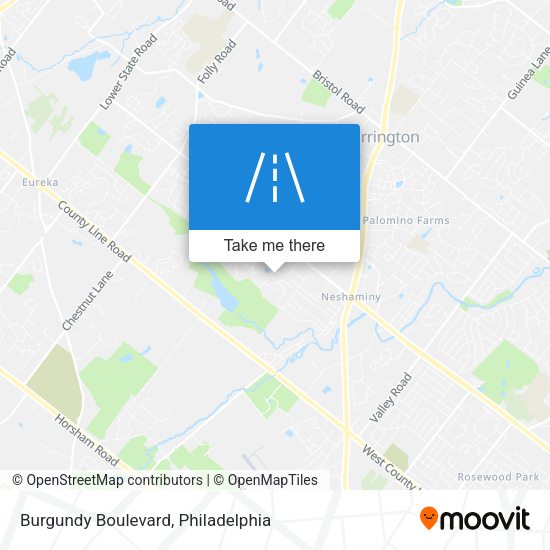 Burgundy Boulevard map