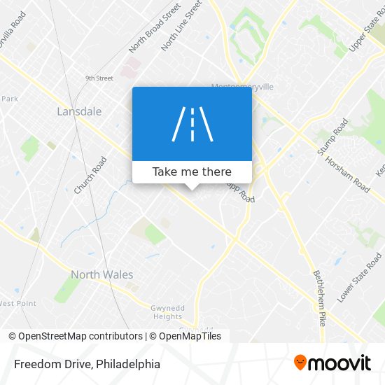 Freedom Drive map