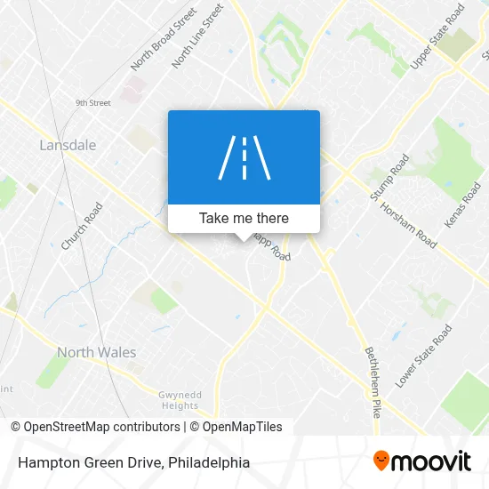 Hampton Green Drive map