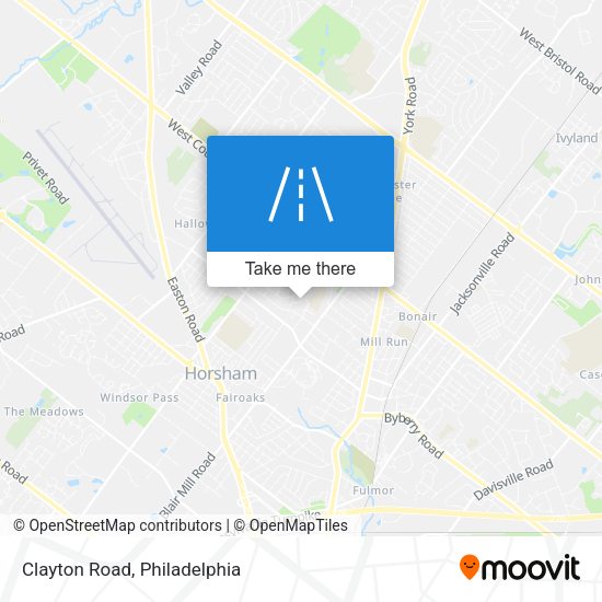 Mapa de Clayton Road