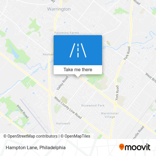 Mapa de Hampton Lane