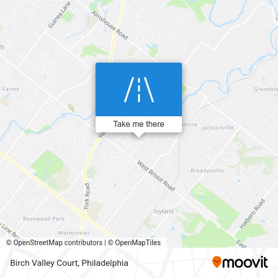 Birch Valley Court map