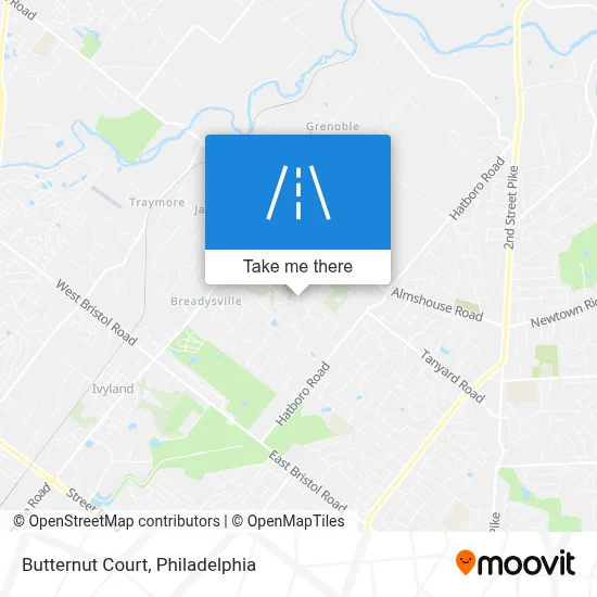 Butternut Court map