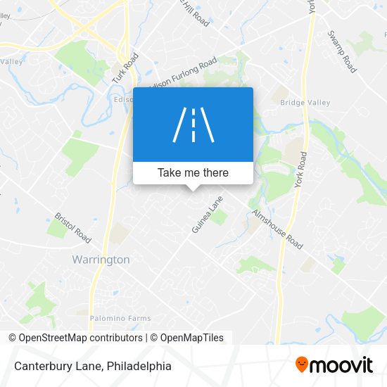 Mapa de Canterbury Lane