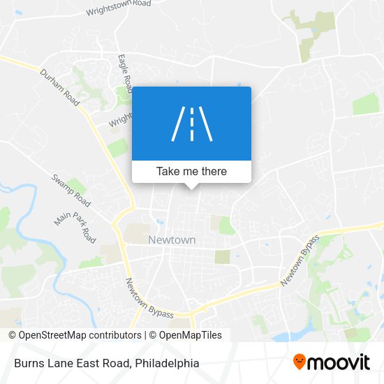 Burns Lane East Road map