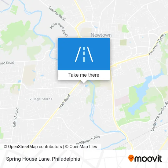 Spring House Lane map