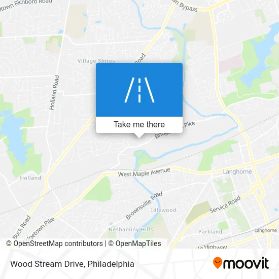 Wood Stream Drive map