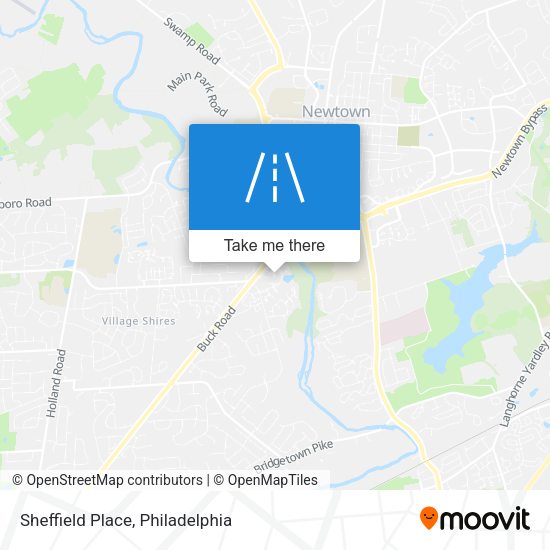 Mapa de Sheffield Place