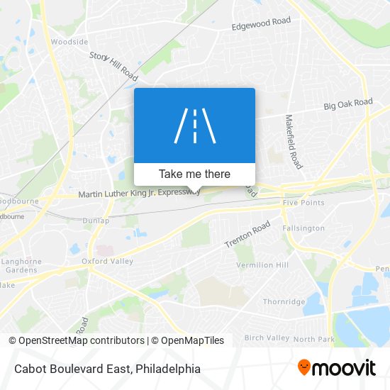 Mapa de Cabot Boulevard East