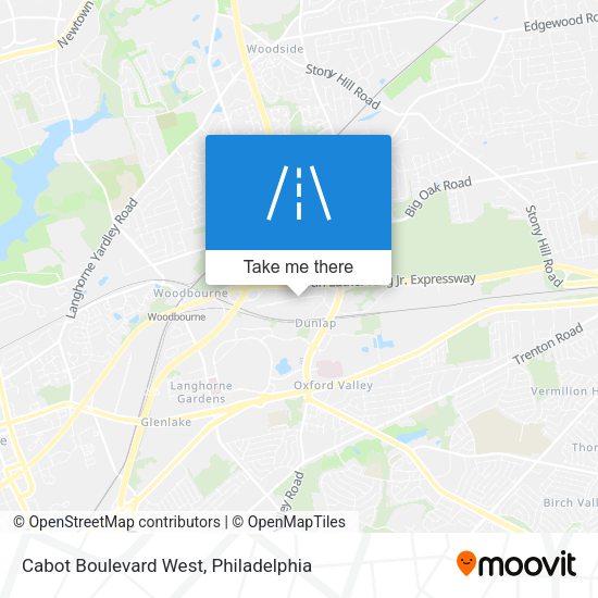 Cabot Boulevard West map
