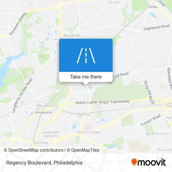 Regency Boulevard map