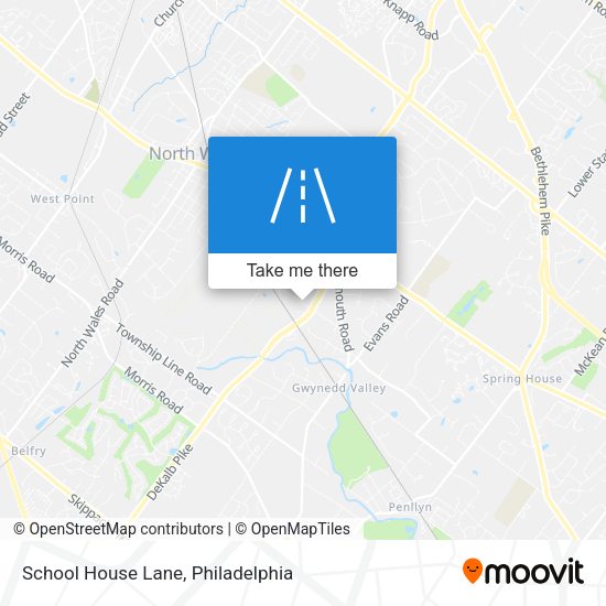 School House Lane map