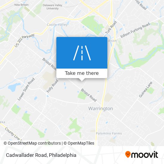 Cadwallader Road map