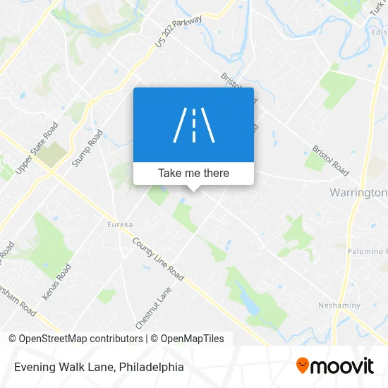 Evening Walk Lane map