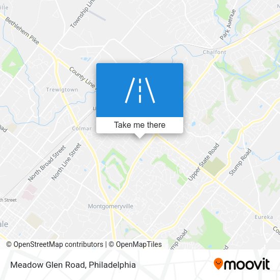 Meadow Glen Road map