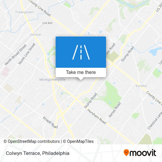 Colwyn Terrace map
