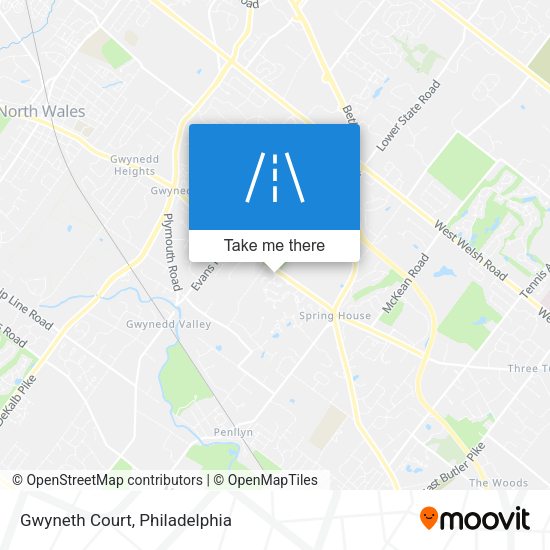 Mapa de Gwyneth Court
