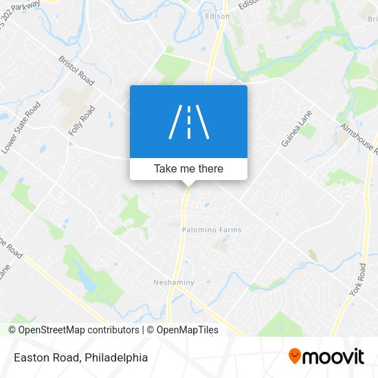 Easton Road map