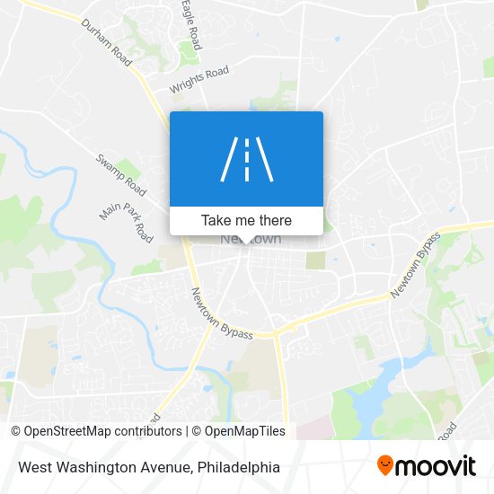 West Washington Avenue map