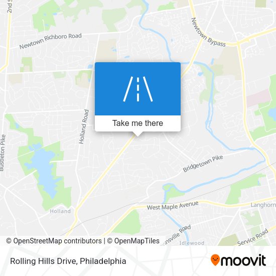 Rolling Hills Drive map