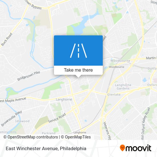 East Winchester Avenue map