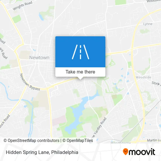 Hidden Spring Lane map