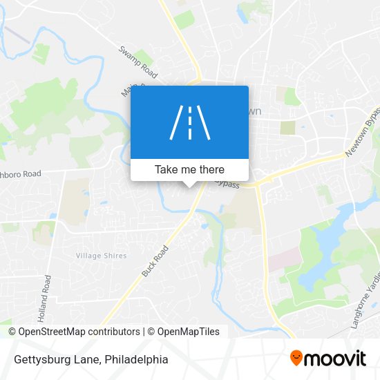 Mapa de Gettysburg Lane