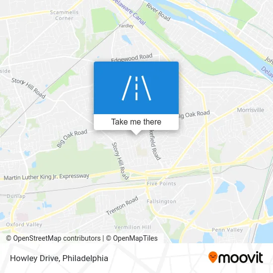 Howley Drive map